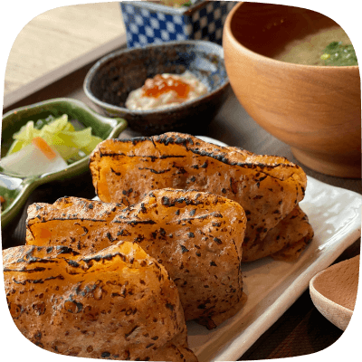 ネギみそ焼き稲荷御膳